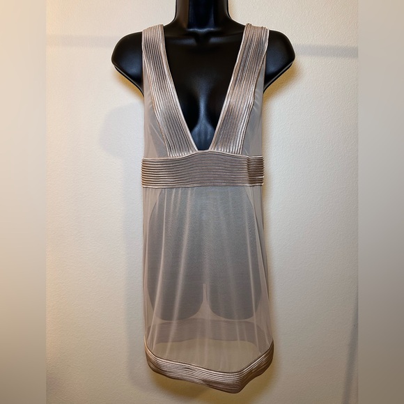 La Perla Other - La Perla NWT Silk Blend Sheer Teddy Dress Tan
